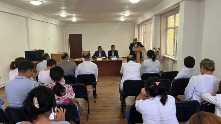 Филиал төрағасының департамент кәсіподағы мүшелеріне берген есебі